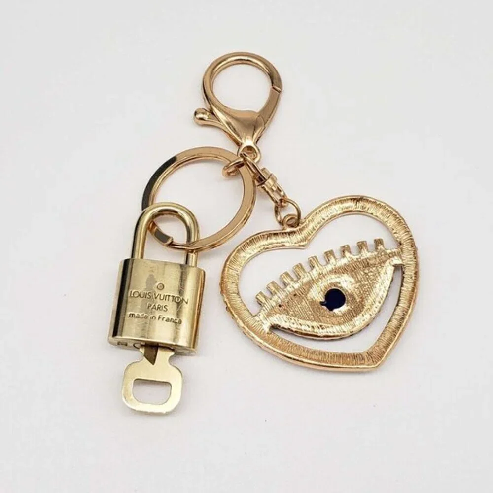 Authentic LV Gold Padlock 🔒Unbranded Keychain Charm for Louis Vuitton Bags